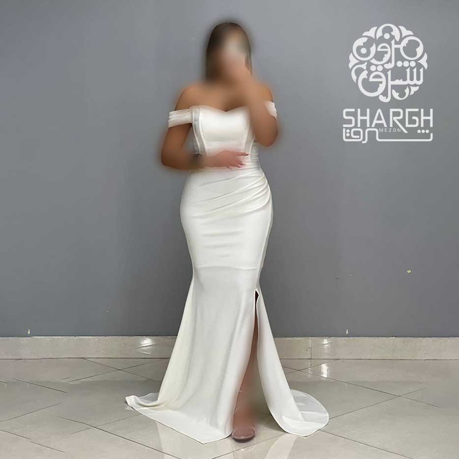 ماکسی جلو چاکدار یقه قایقی - شرق مزون ماکسی جلو چاکدار یقه قایقی - شرق مزون