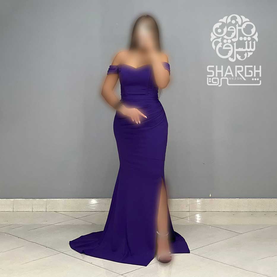 ماکسی جلو چاکدار یقه قایقی - شرق مزون ماکسی جلو چاکدار یقه قایقی - شرق مزون