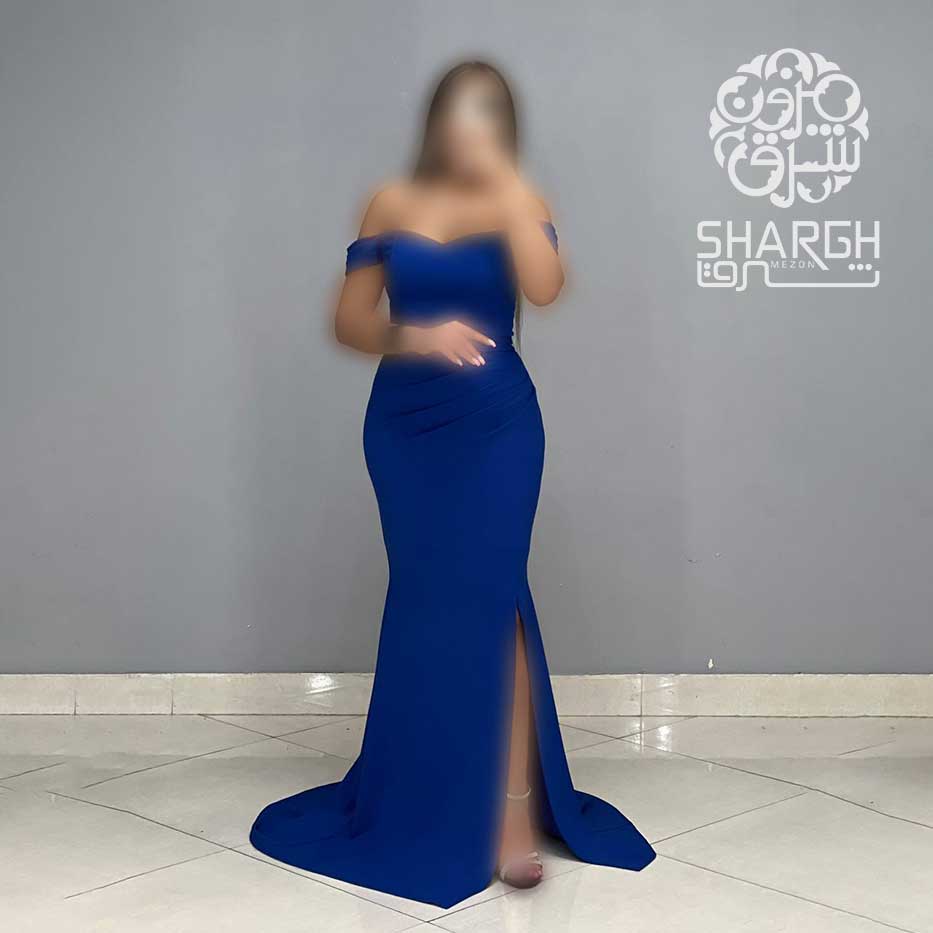 ماکسی جلو چاکدار یقه قایقی - شرق مزون ماکسی جلو چاکدار یقه قایقی - شرق مزون