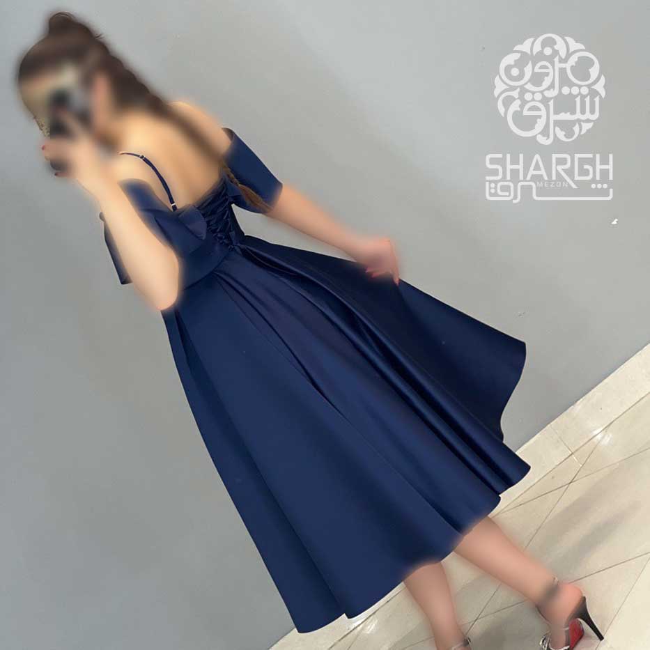 پیراهن دکلته میدی پشت بندی - شرق مزون پیراهن دکلته میدی پشت بندی - شرق مزون