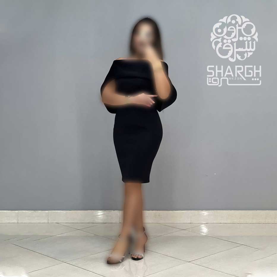 پیراهن کوتاه غواصی یقه قایقی - شرق مزون پیراهن کوتاه غواصی یقه قایقی - شرق مزون