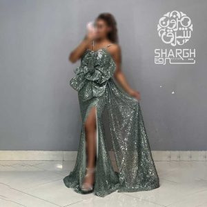 ماکسی جسمیکو شالدار طرح گل - شرق مزون